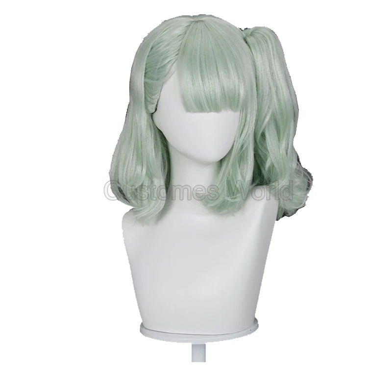 Zenless Zone Zero Virtual Idol Cosplay Pruik Game ZZZ Chinatsu Remiel Angels Cosplay Vrouwen 40 cm Leuke Lichtgroene Paardenstaart Pruik