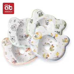AIBEDILA Baby Silicone Pillows 0-1 Years Old Newborn Sleep Security Head Protection Pillow Pad Cartoon Soft Security Pillows