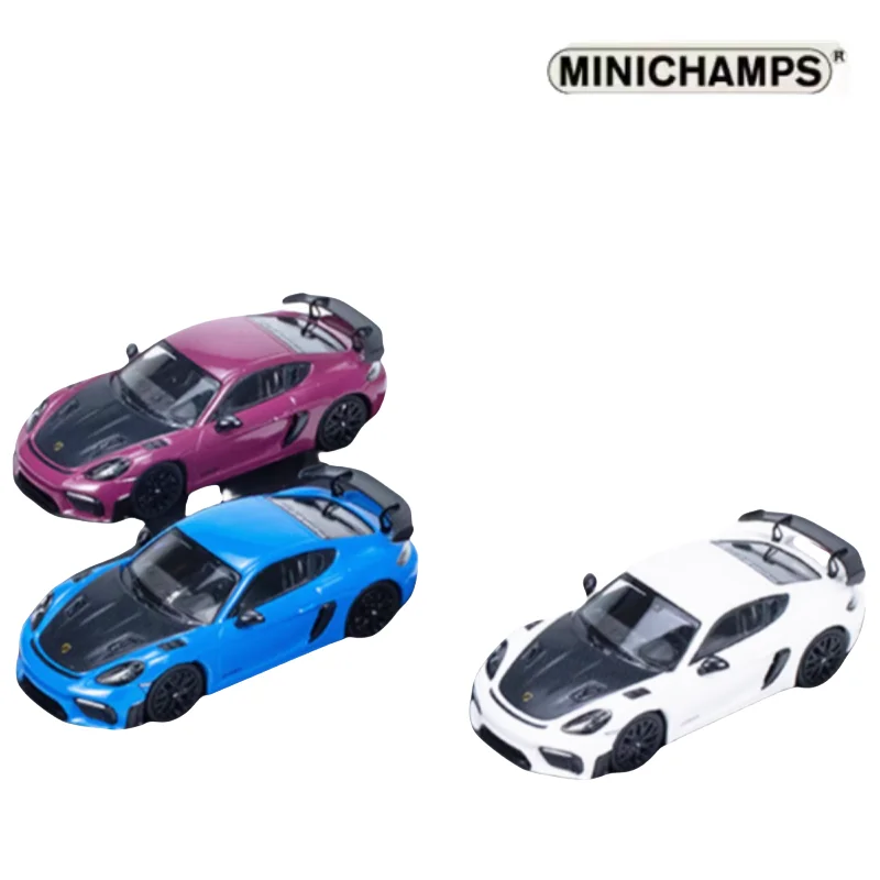 1:64 Porsche Cayman GT4 RS diecast alloy simulation model, children's collection of decorative toys, holiday gifts for friends.