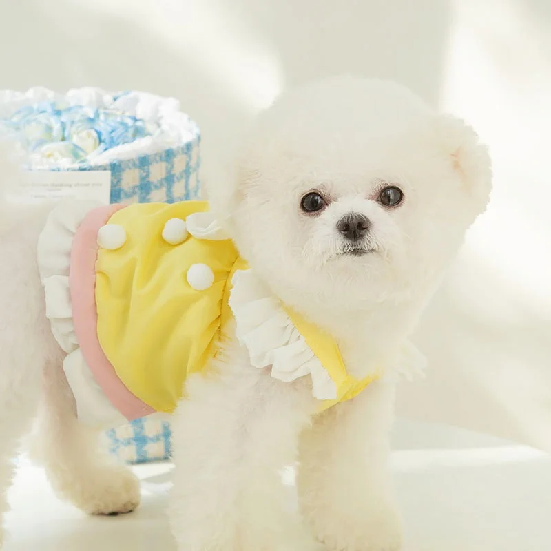 Fashion Dog Clothes Summer Pet Dog Princess Dress Cute Bow Puppy Skirt Cat Flying Sleeve Dress Dogs Apparel Pet Product Supplies