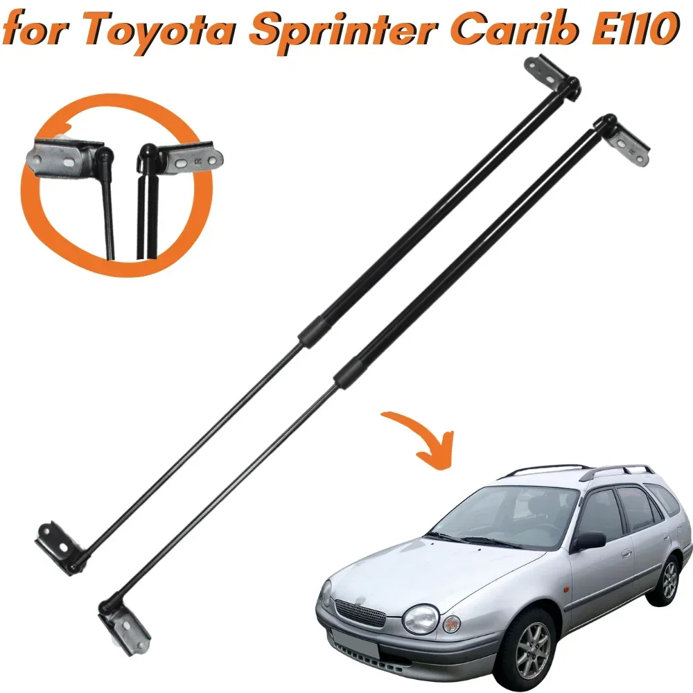 Qty(2) Trunk Struts for Toyota Sprinter Carib (E110) 1995-2002 720MM Rear Tailgate Boot Gas Springs Shock Absorbers Lift Support