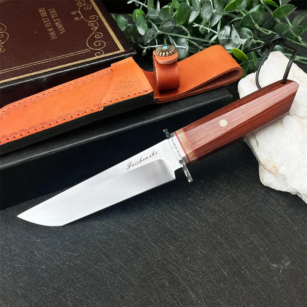 

Военный нож с фиксированным лезвием Bushcraft, 9Cr13Mov, лезвие из трактава, ручка EDC, уличный тактический нож для кемпинга, охоты, боевые инструменты