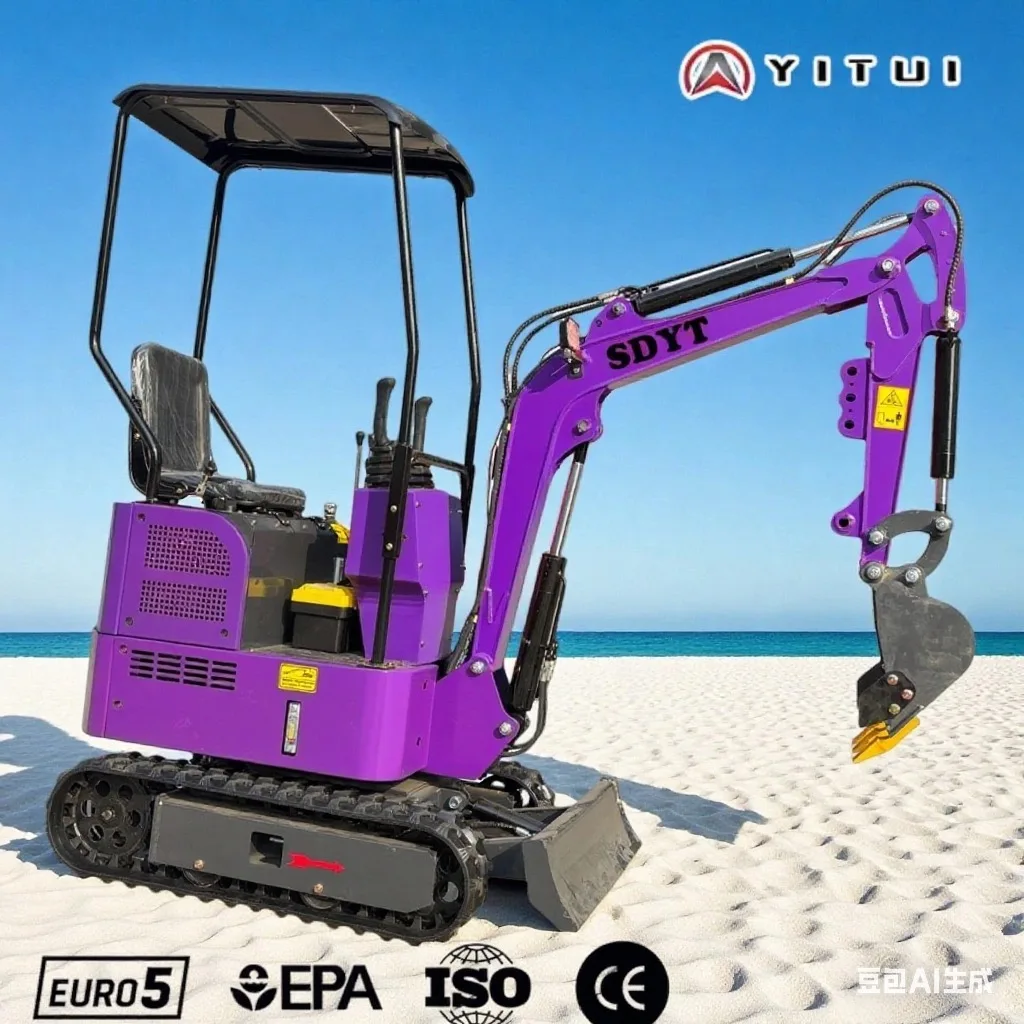 A fazenda da miniescavadeira de esteira utiliza multiferramentas Ce Epa Euro 5 Kubota motor personalizado 1,5 2,0 toneladas miniescavadeira