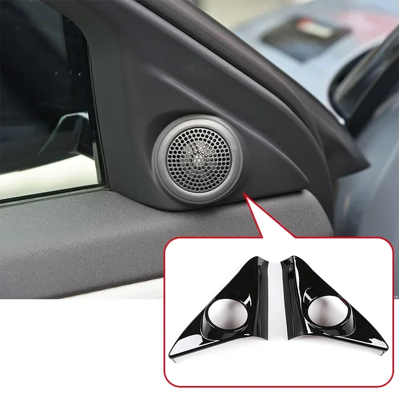 

ABS Glossy Black For Land Rover Range Rover Evoque 2020 2 Pcs Audio Speaker Tweeters Cover Trim Accessories