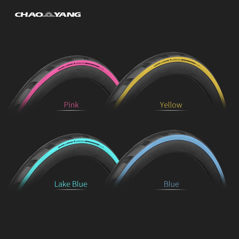 CHAOYANG Bicycle Road Tire 700x25C/28C/30C Road Bike Tire Multi Color 120TPI Lightweight Stab-proof Bicycle Folding Tire