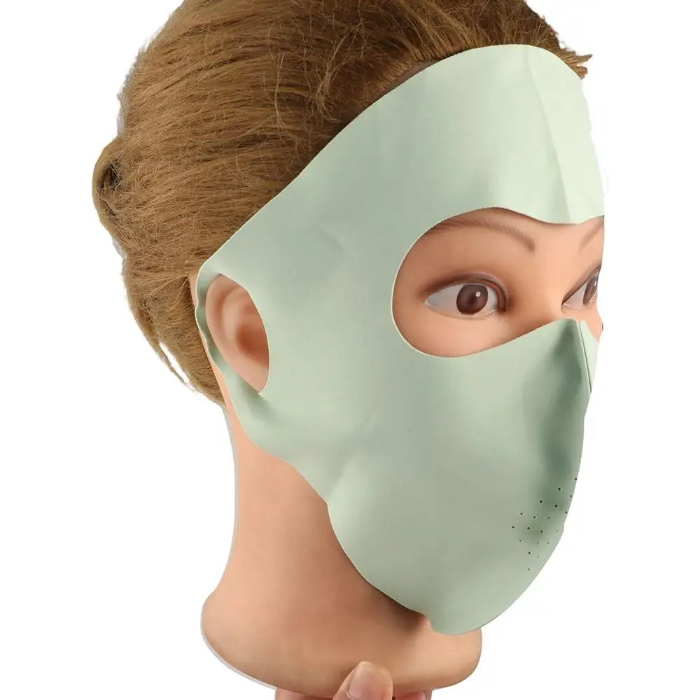 

Fashion Full-Face UV Face Mask Nylon Reusable Ice Silk Face Cover Breathable UPF 50+ Protection Sunscreen Veil Cycling