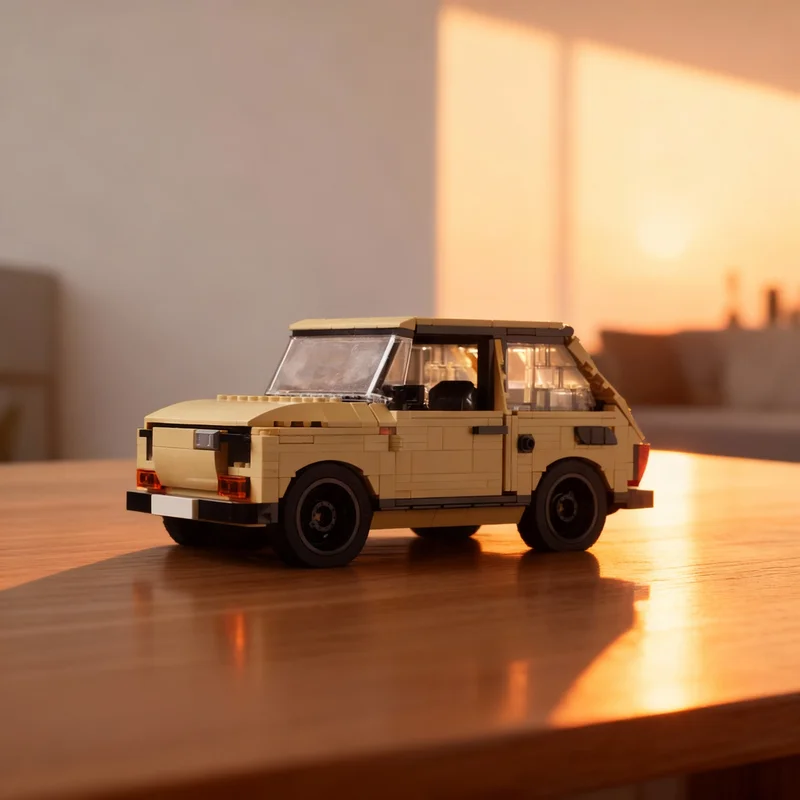 762pcs MOC Polski Fiat Creator Expert Model Building Blocks Room Decor, Home Decor, Home Decoration Display Model Gift For Kids