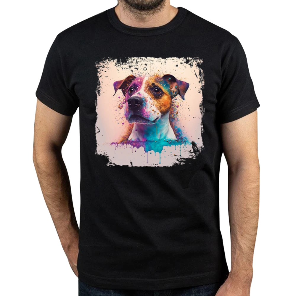 Retro Vintage Jack Russell Terrier Dog Mom Funny Girls Gift T Shirt Tops Shirt Brand Cotton 3D Printed Birthday Men Short Sleeve