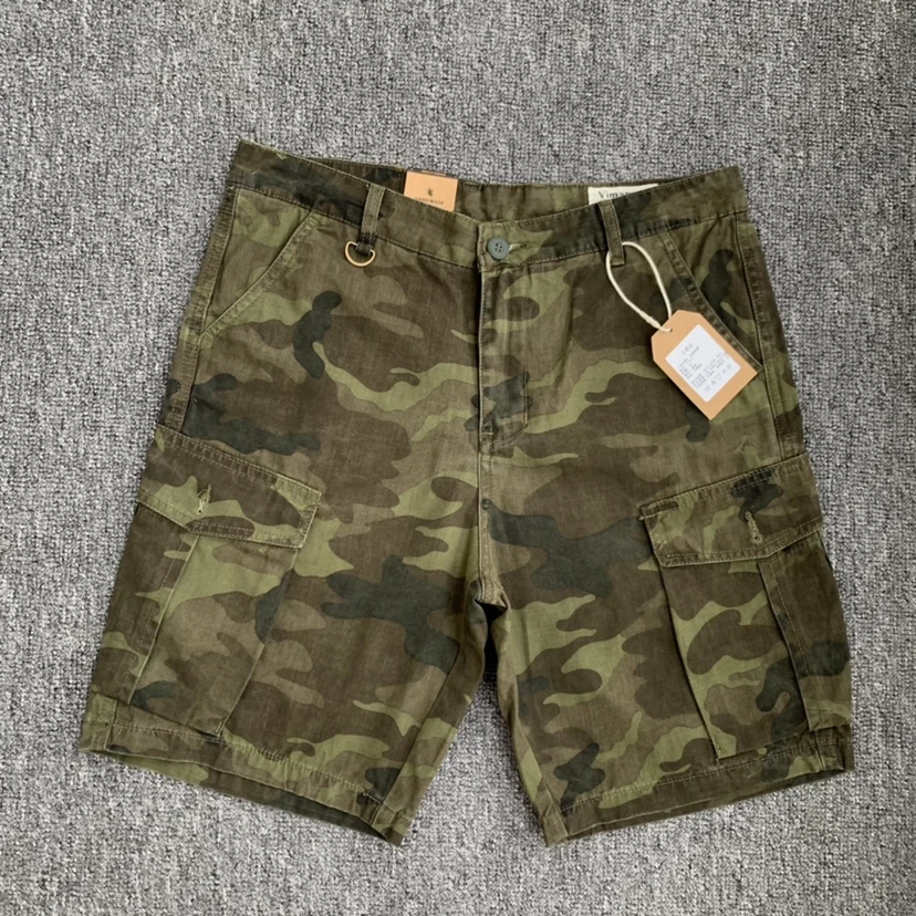 Sand Desert Jungle Camouflage Shorts for Men 2024 Summer Retro American Cotton Half Pants Youth Male Casual Straight Workwear