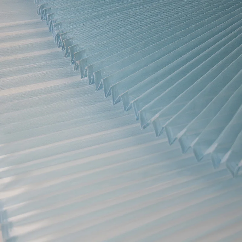 

Pleated Hard Mesh Fabric, Straightening Measurement, Organ Pleated, DIY Fabric for Sewing, Handmade Texture, Decorative Styling