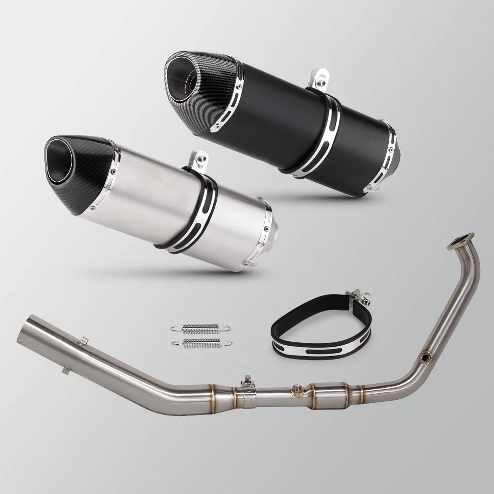 

For Yamaha MT15 R15 XSR155 2017-2026 Motorcycle Exhaust Full System Sport Racing Kit Escape Pipe R77 Muffler With DB Killer