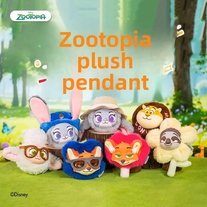 

Disney Original Zootopia 2 Judy Nick Super Cute Soft Plush Doll Backpack Charm Couple Decoration Holiday Christmas Gift Couples