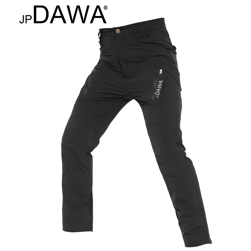 JP Dawa pantalones de pesca impermeables de verano, pantalones tácticos de entrenamiento transpirables X9, montañismo, al aire libre, pantalones de caza con múltiples bolsillos