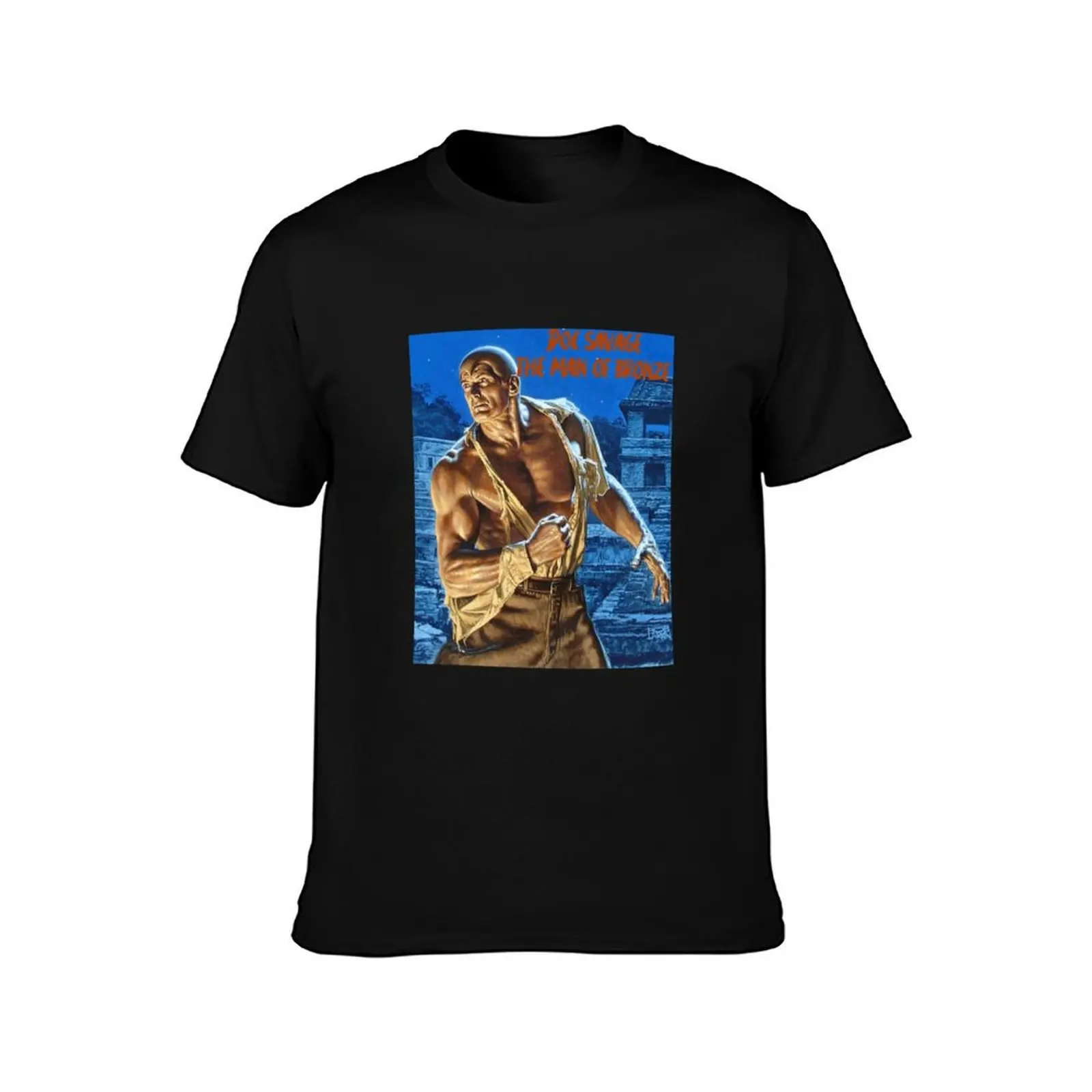 Doc Savage The Man of Bronze T-Shirt Large Size Short Sleeve T-Shirt