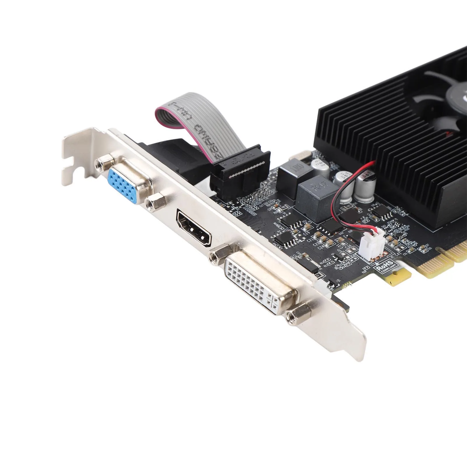بطاقة رسومات GT730 2GB DDR3 GPU 128 بت PCI Express X16 1.1 مع DVI VGA HD واجهة الوسائط المتعددة بطاقة فيديو للكمبيوتر المكتبي