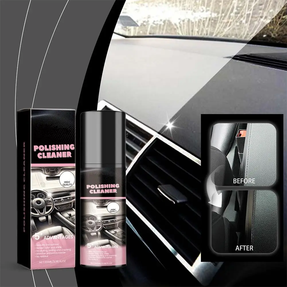 100ml Automotive Interior Polishing Agent Detailer And Cleaner Renewal Decontamination Maintenance Remove Stains Agent