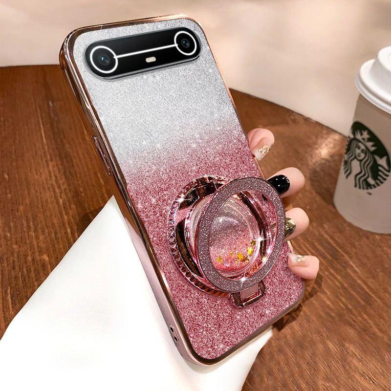 غطاء لامع شفاف مطلي لهاتف Tecno Pova غطاء من السيليكون الناعم الماسي لهاتف Tecno Pova #2