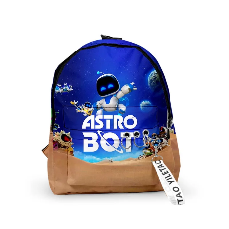 New Product Astros Playroom Game-Astrobot Backpacks Shoulder Bag Pencil Case Pupil Large Capacity School Bags for Boy Girls Gift