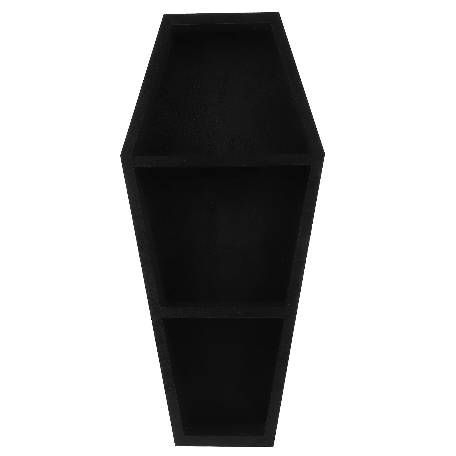 

Coffin Storage Rack Wooden Shelf for Wall Ornament Holder Display Stand Prop Caskets Bedside Table Goth Decor Reusable