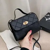 Bolso bandolera pequeño a la moda para mujer, nueva tendencia, bolso de hombro femenino, informal, para ocio, diseño de diamante, bolso pequeño versátil