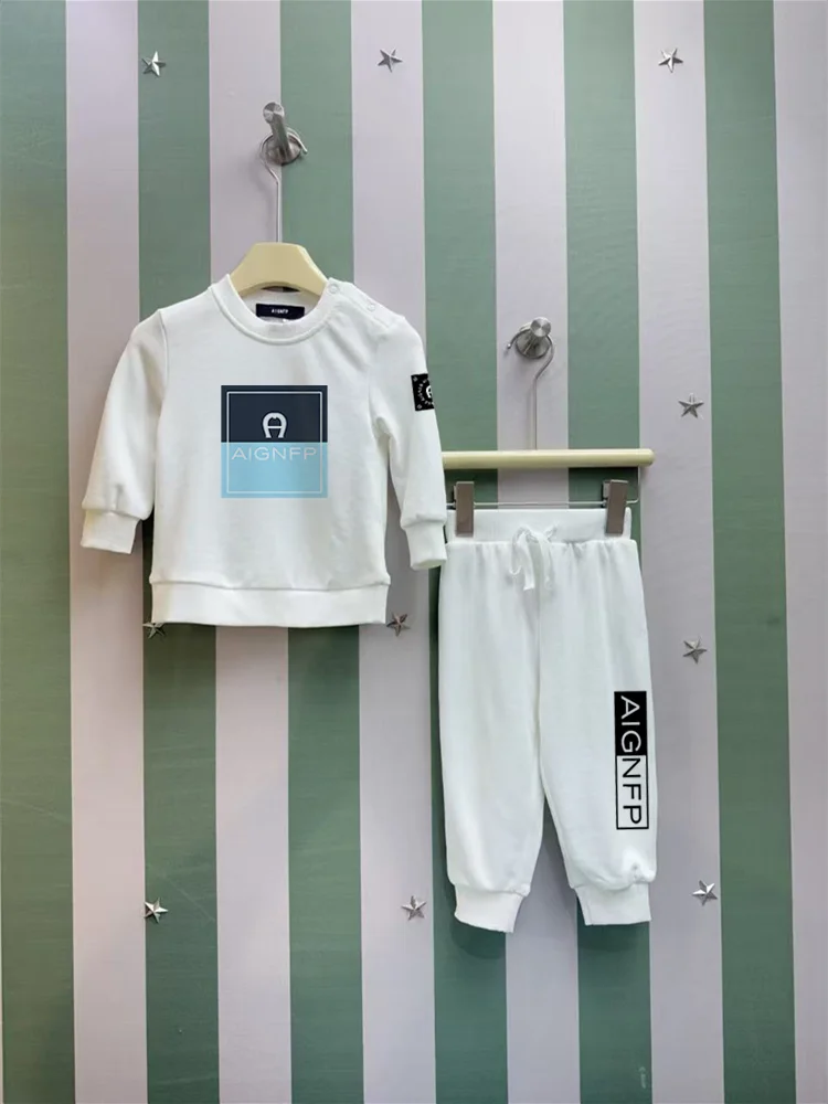 0-24 month Newborns Clothes Toddler sweatshirt Sets winter Warm Soft Baby Boys sweater Cute Letter trousers Infant Outfit Fall