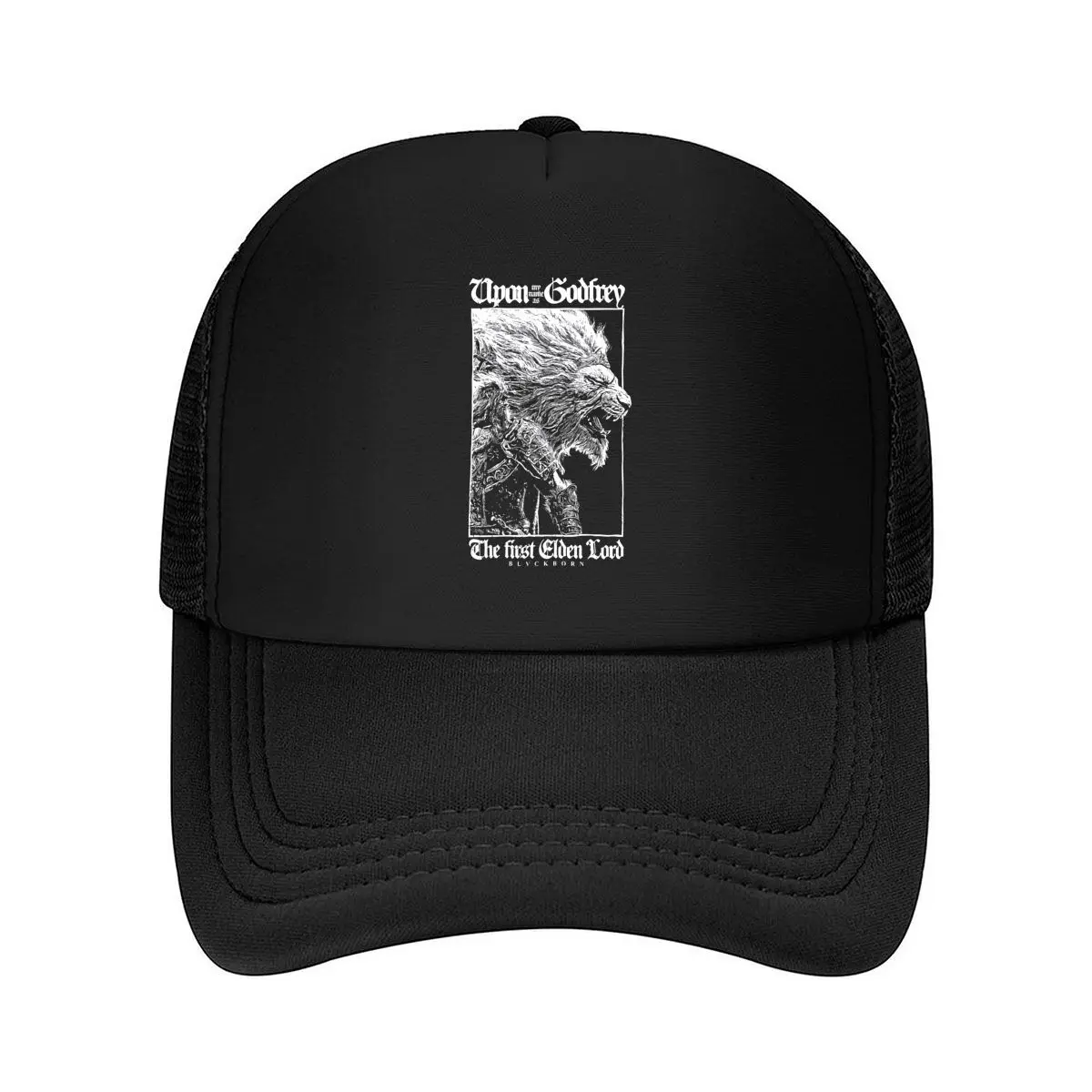 Abstract White Wolf Animal Art Mesh Baseball Cap Hip Hop