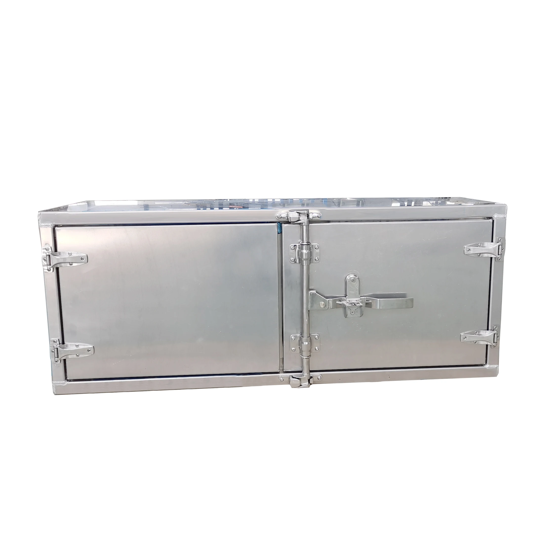 OEM 3mm Aluminum Flat Plate Heavy-duty Two Doors Aluminum Truck Tool Box Trailer Underbody Tool Box With CAM Locks