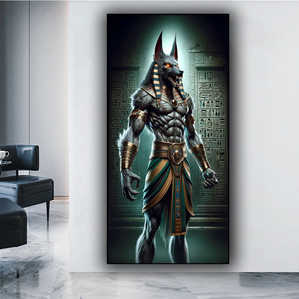 Anubis Wolf Diamond Painting New 2025 DIY Full Diamond Mosaic Embroidery Cross Stitch Egyptian Patron Saint Crafts Home Decor