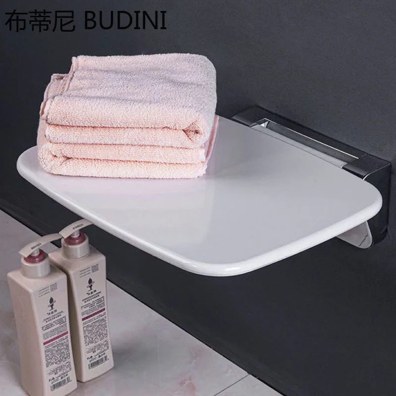 Bath Wall Chair Stool for Shower  Bathroom Folding Seat Wall Stool Bath Wall Stool Elderly Toilet Stool Shoe Changing Stool