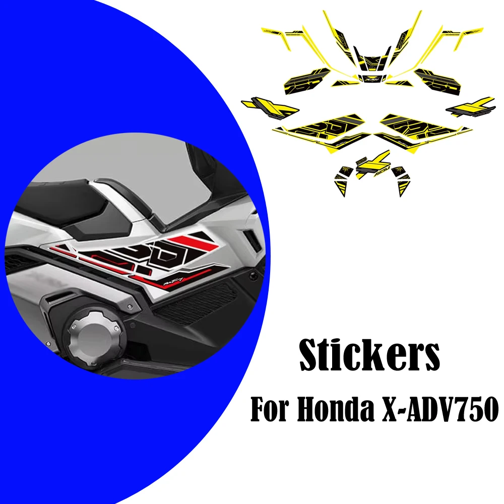 

For Honda X-ADV750 X ADV 750 Adventure Protector PVC Stickers Decals Body Fender Shell Fairing Handguard Wind Deflector 2025