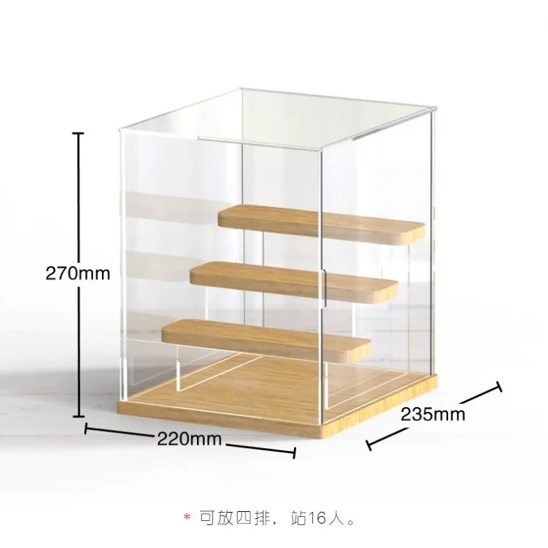 Storage Box Display Stand Figure Toy Display Case Dustproof Acrylic Transparent Figure Display Box Stationery Holder