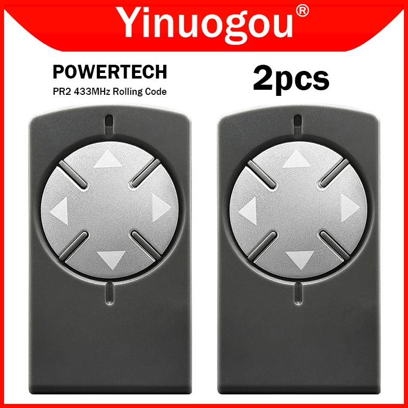 POWERTECH PR2 PR4 PR1 Telecomando per cancello 433 MHz Rolling Code Cancello elettrico elettronico Porta del garage Telecomando Trasmissione manuale