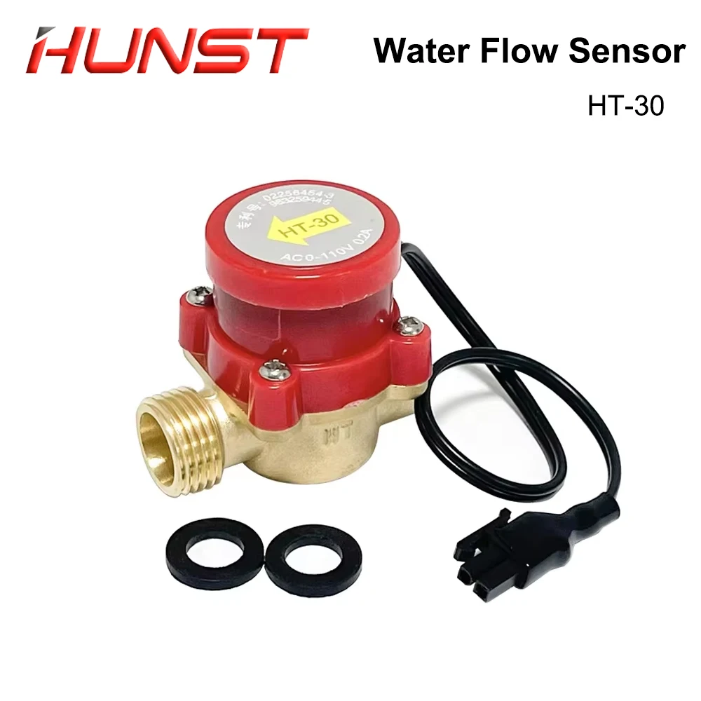 

Датчик переключателя расхода воды HUNST с соплом 10 мм HT-30 для защиты от воды для станка для лазерной гравировки и резки CO2.