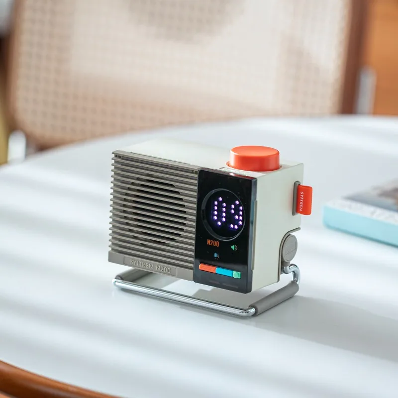 SYITREN N200 Bluetooth Desktop Speaker Vintage Table Setup