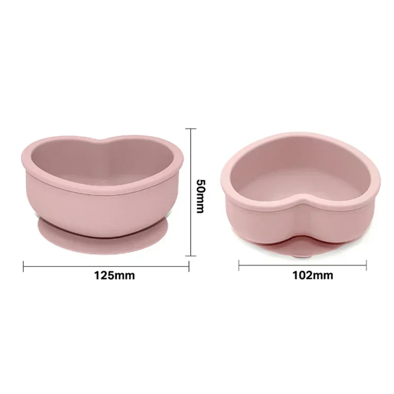 WOLIFE Silicone Baby Feeding Bowl Children's Tableware Waterproof Suction Bowl Children's Tableware Baby Silicone Bowl BPA Free