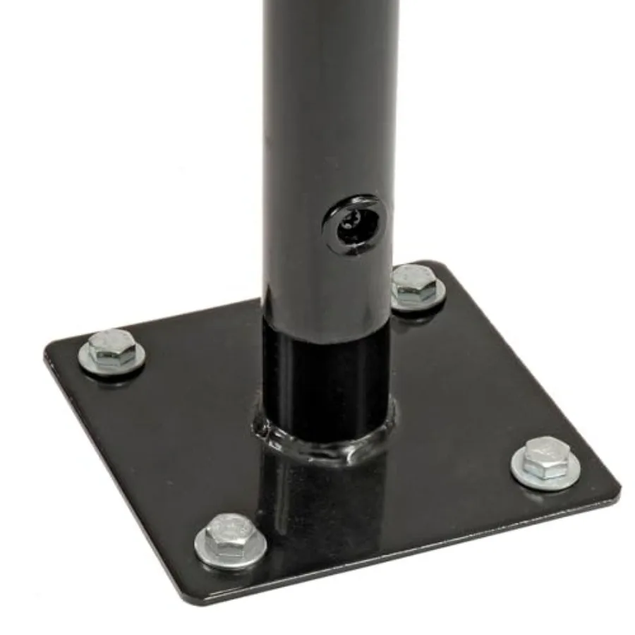 رف دراجة بموجة سعة 41 لتر باللون الأسود مع حامل شفة يدعم ما يصل إلى 5 دراجات من الفولاذ المطلي بالمسحوق مثالي للاستخدام التجاري في St #4