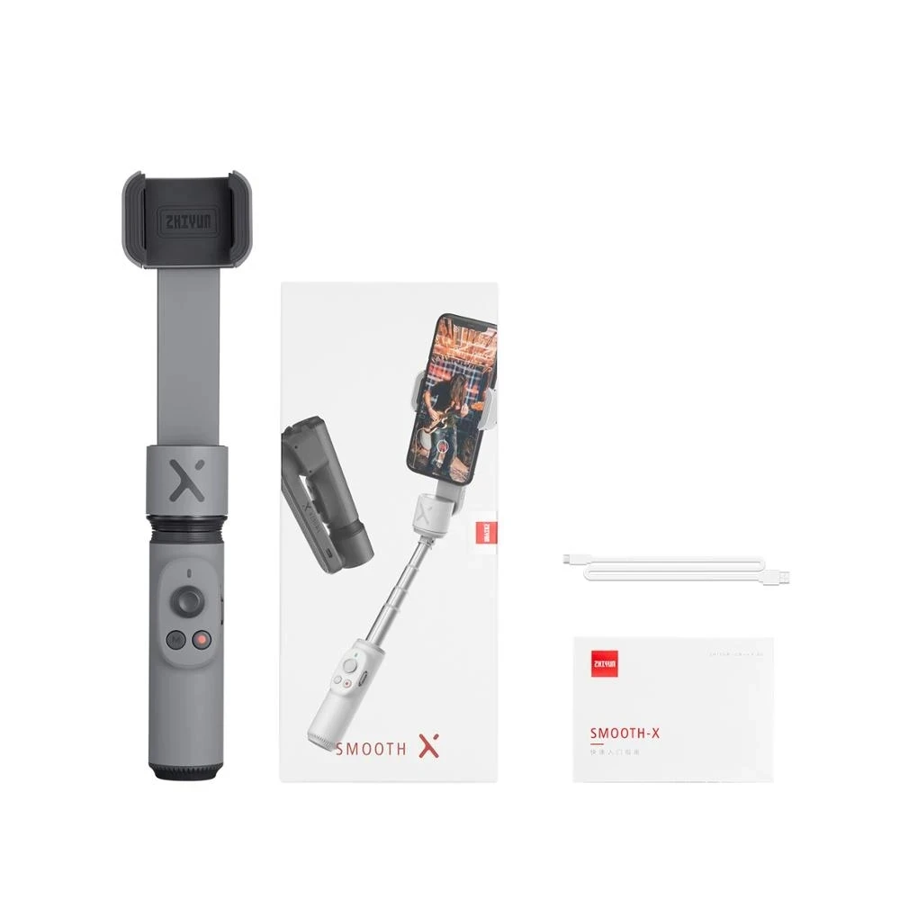 

Zhiyun Smooth X portable Lightweight smart phone handheld extendable Selfie Stick gimbal for mobile phone