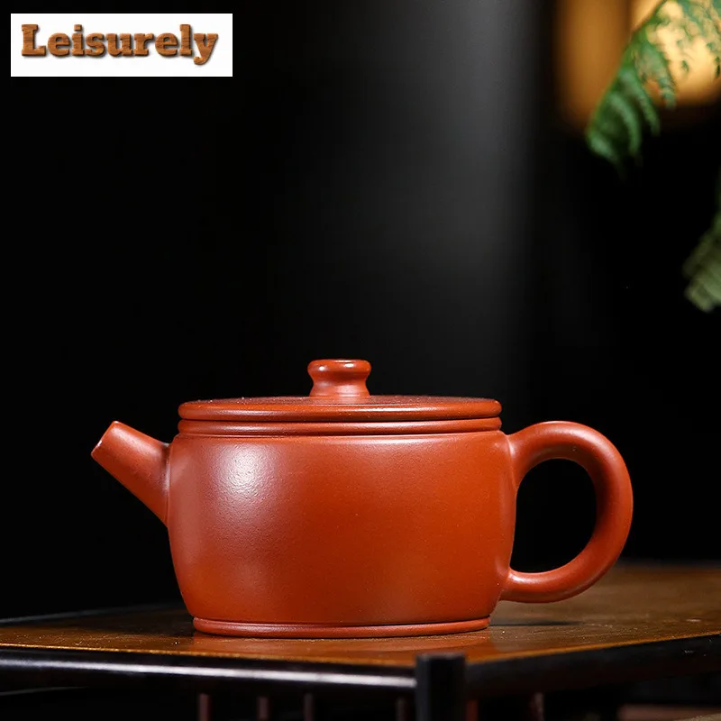 

200ml Yixing Purple Clay Teapots Handmade Large Caliber Pot Raw Ore Dahongpao Mud Kettle With Filter Chinese Zisha Tea Set Tea