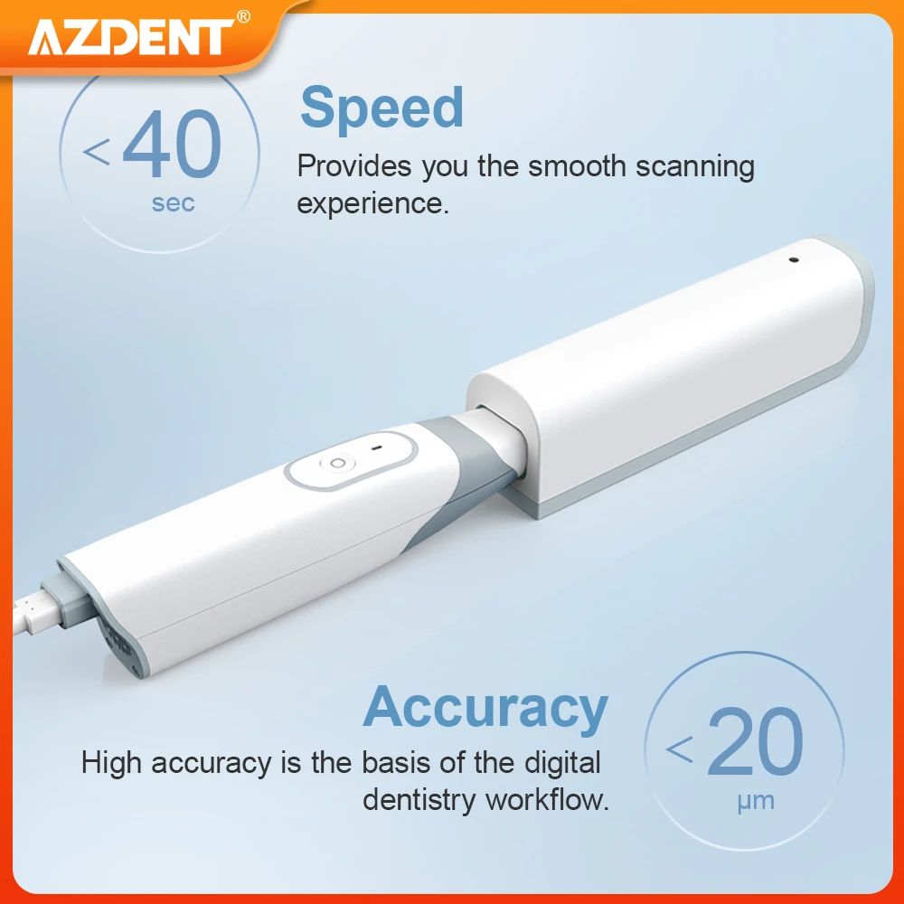 Dental Intraoral 3D Scanner AZDENT 3D Version with Software CAD CAM Digital Orthodontic Simulation Imaging High Accuracy