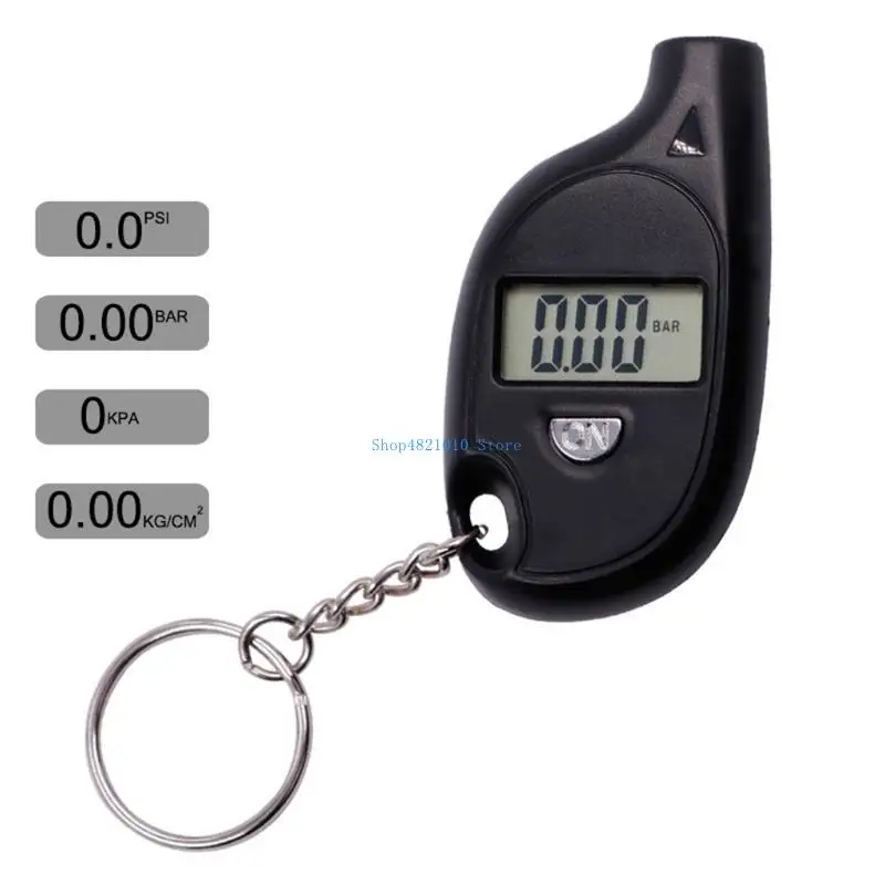 T3LF Digital Tyre Air Pressure Tester for w/ keychain exhail reading عرض شاشة LCD