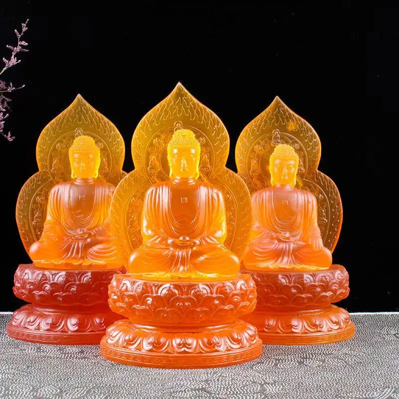 Resin the Medicine Buddha-Maitreya Laughing Buddha Statue Chinese Buddhist figures Suitable for home and office Feng Shui Statue