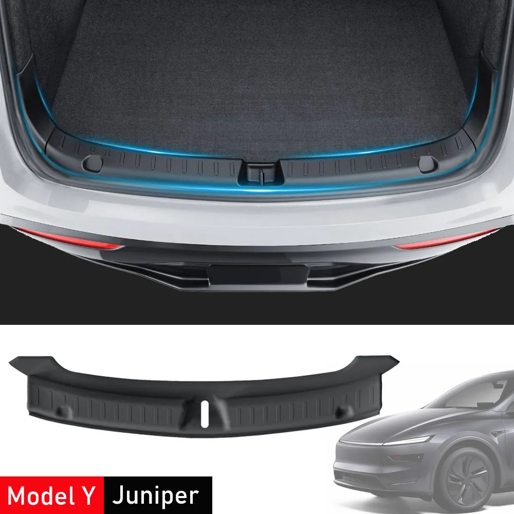 

Vortow Rear Bumper Guard for Tesla Model Y Juniper 2025 Trunk Side Cover Protector TPE Mat Liner Anti-dirty Pad Strip Accessory