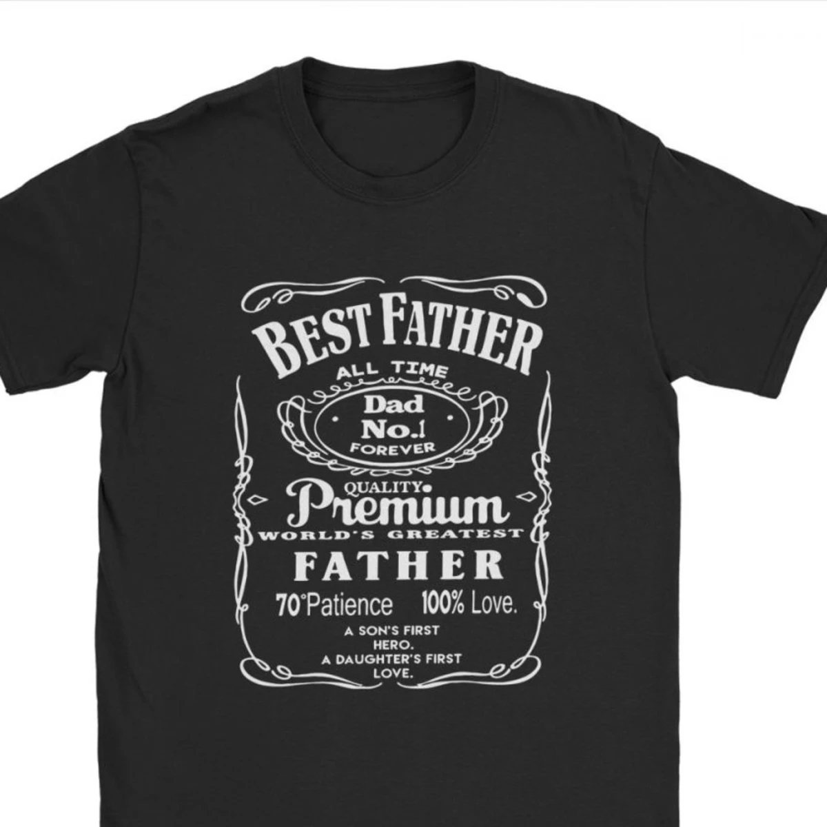 Best Father Dad Daddy World's Greatest No.1 T Shirts Men Cotton Awesome T-Shirt Christmas Day Tee Fitness Camisas