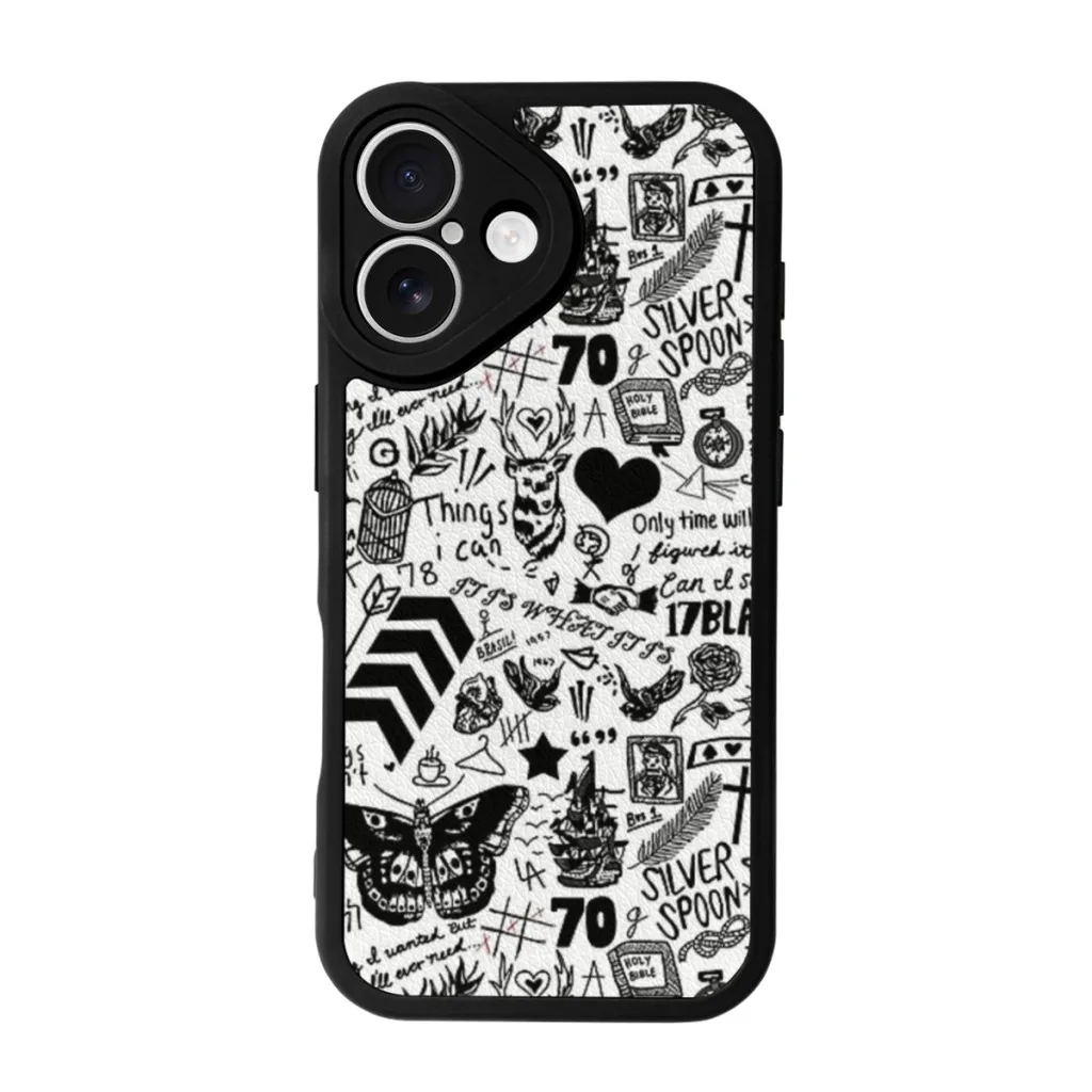 Tattoos 2015 Phone Case For iPhone 16 Pro Max Plus Soft Silicone Skin Case