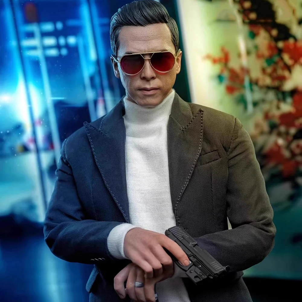 HOTTOYS MMS730 1/6 Collectible Toys Caine John Wick Chapter 4 Blind Assassin Donnie Yen Men Soldier 12'' Action Figure Model