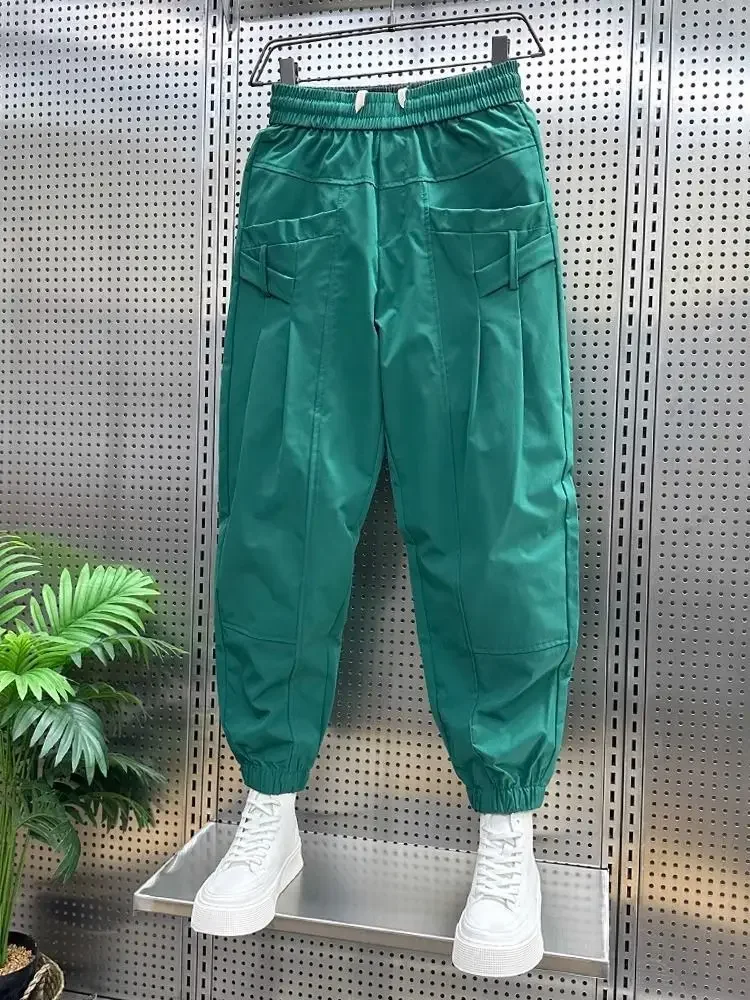 Cargo Pants for Men Autumn Hip Hop Trousers Man Black Harem Techwear Korean Style Aesthetic Nylon Street Cotton Harajuku Slacks