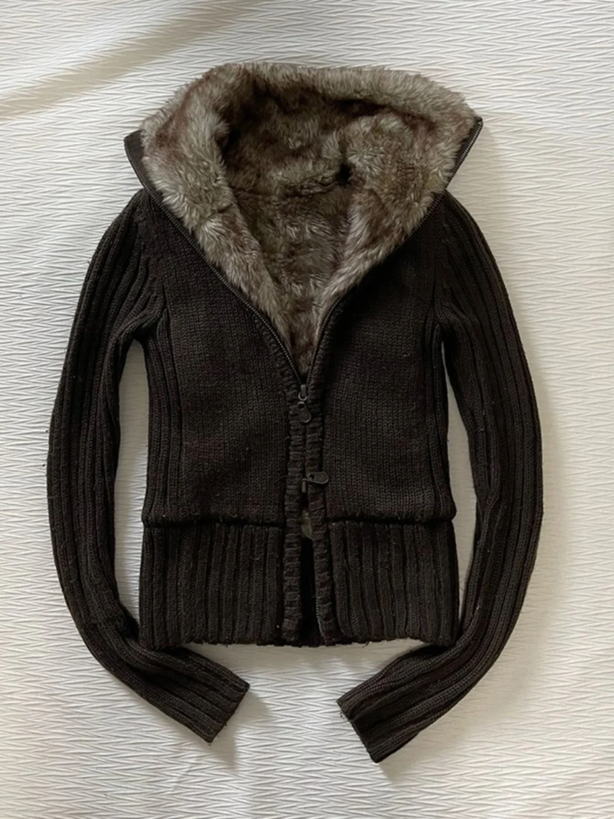 

Padded Thiened High Collar Lamb Fur Sweater Coat Women's Winter Faion Commute Sle Straight Leggings Single Piece