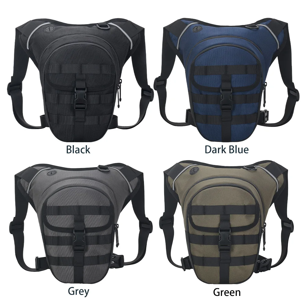 

Motorcycle Drop Leg Bag Outdoor Waist Bag Waterproof Motorcycle Thigh Bag Large Capacity Adjustable for Hiking Climbing Fishing