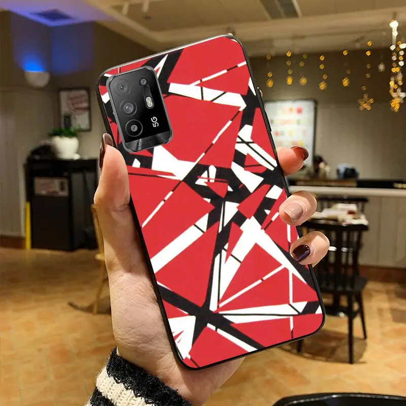 Eddie Van Halen Graphic Guitar Phone cover For OPPO A74 A78 A94 A98 A54 A72 5G A57 A9 A53S A96 A9 A53 A73 2020 4G Cases coque