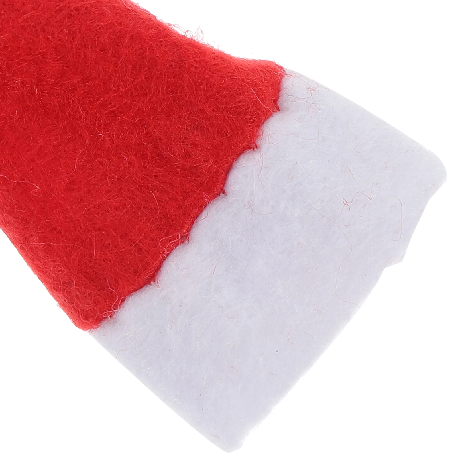 

24 Pcs Little Mini Santa Hat Miniature Party Lollipop Non-woven Fabric Top